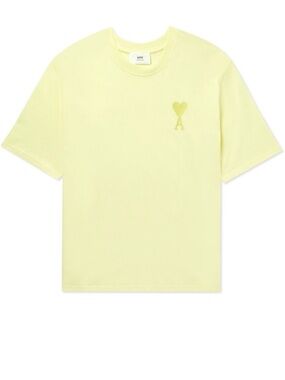 Ami Paris Yellow Logo T-Shirt - Unisex